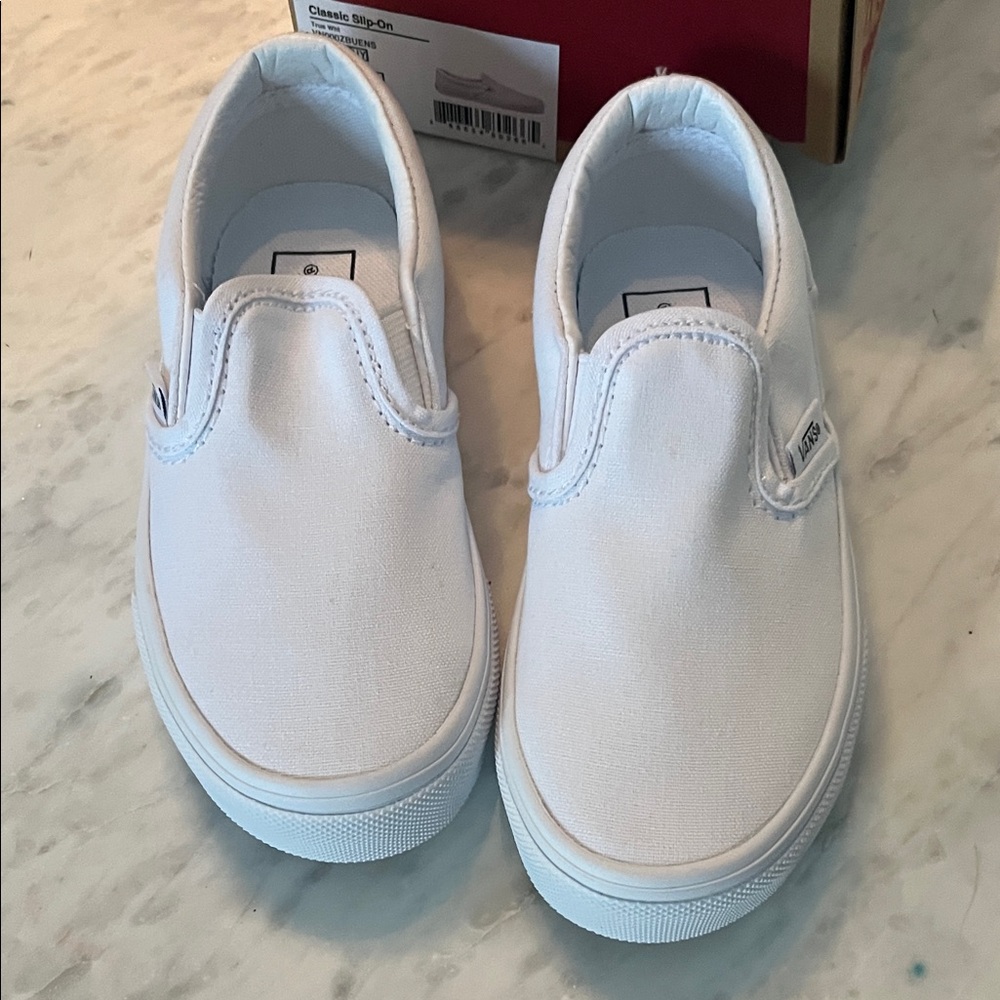 Vans Kids Slip-On Sneakers - White